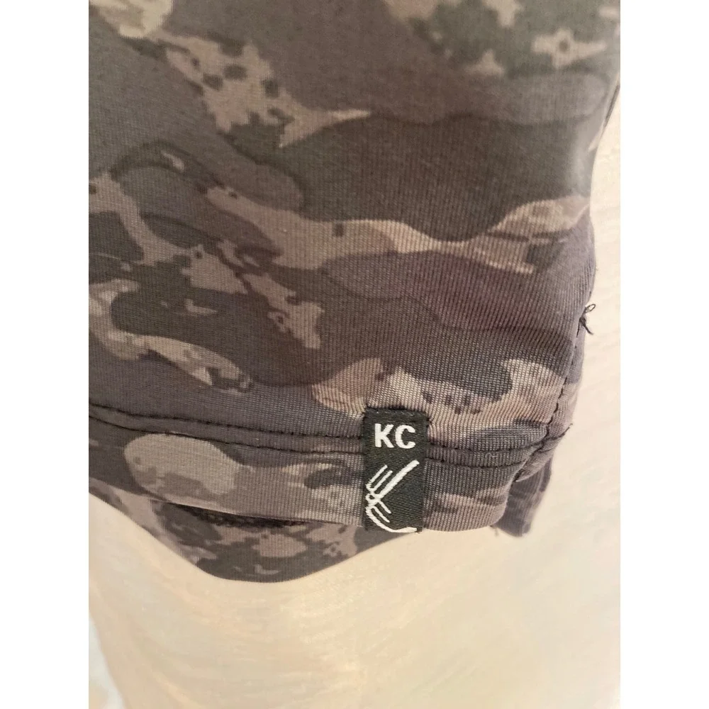 Kenneth Cole Golf Polo Shirt Mens Medium Gray Camo Short Sleeve - Picture 6 of 12